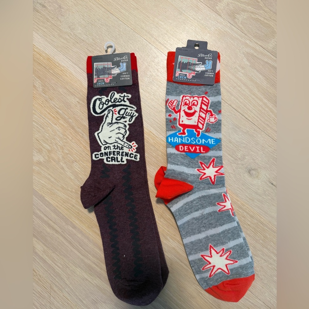 Set of 2 Blue Q socks